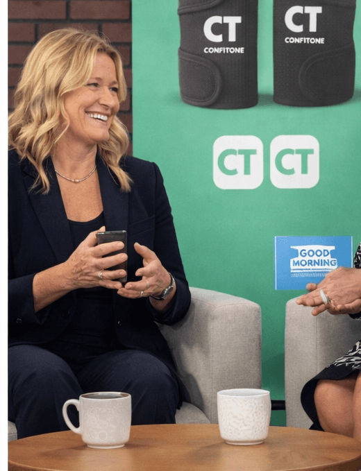 Karen Taylor on Good Morning TV promoting Confitone